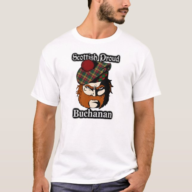 T-shirt Clan écossais de la fierté Buchanan Tartan (Devant)