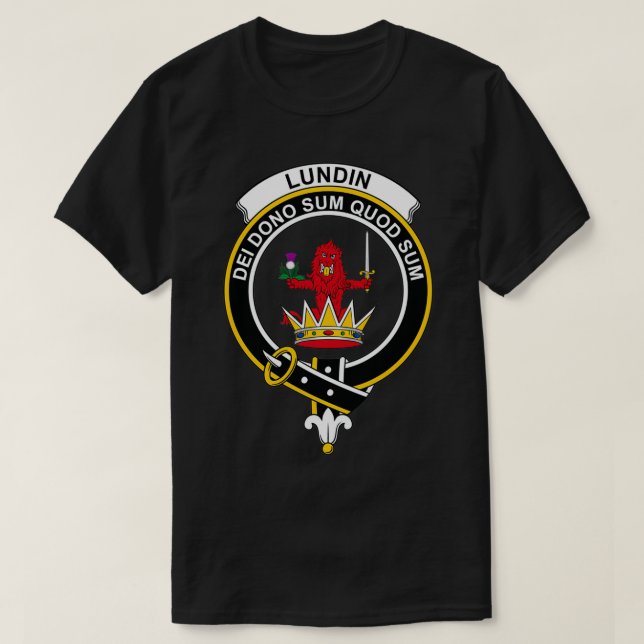 T-shirt Clan écossais de Lundin Crest (Design devant)