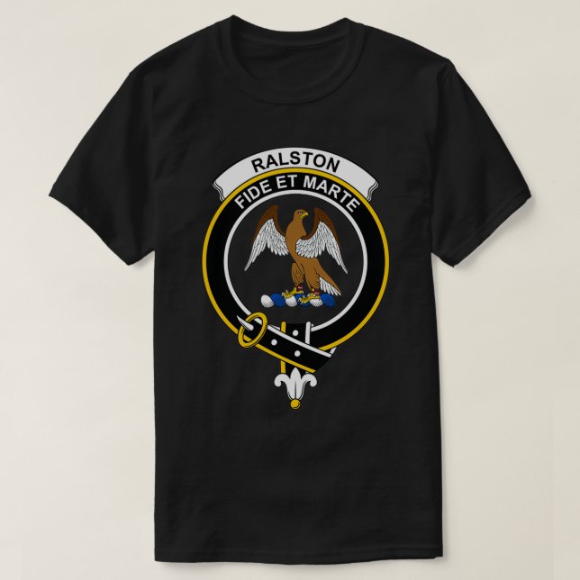 T-shirt Clan écossais de Ralston Crest Tartan (Design devant)