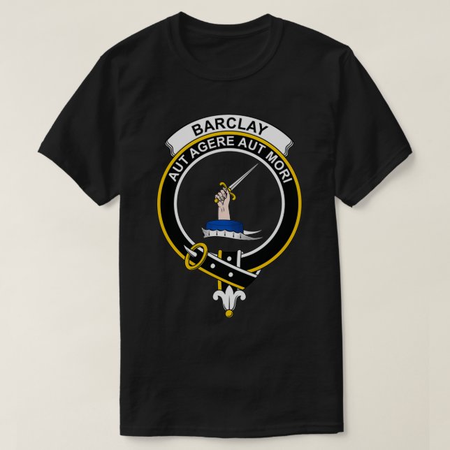 T-shirt Clan écossais de Tartan Crest de Barclay (Design devant)