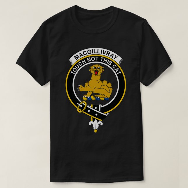 T-shirt Clan écossais du clan Tartan de MacGillivray Crest (Design devant)