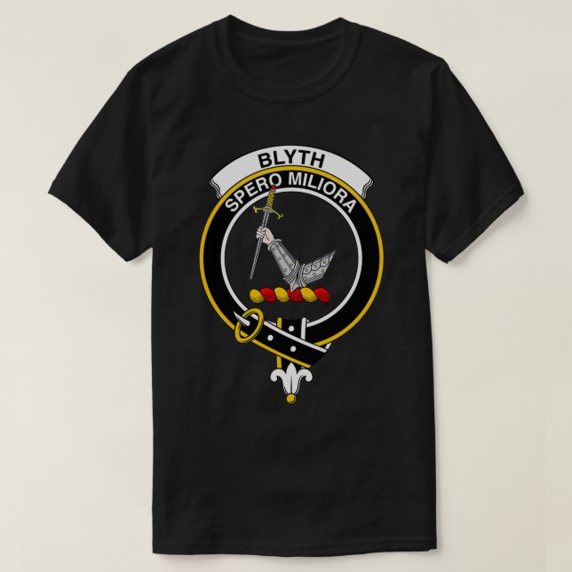 T-shirt Clan écossais du Tartan de Blyth Crest (Design devant)