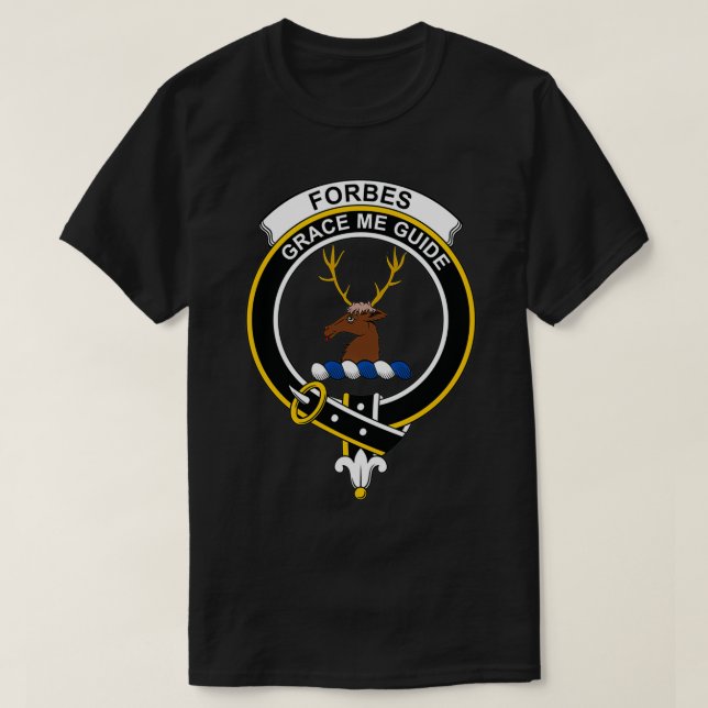 T-shirt Clan écossais du Tartan de Forbes Crest (Design devant)
