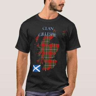 T-shirt Clan écossais Gillespie Tartan Écosse