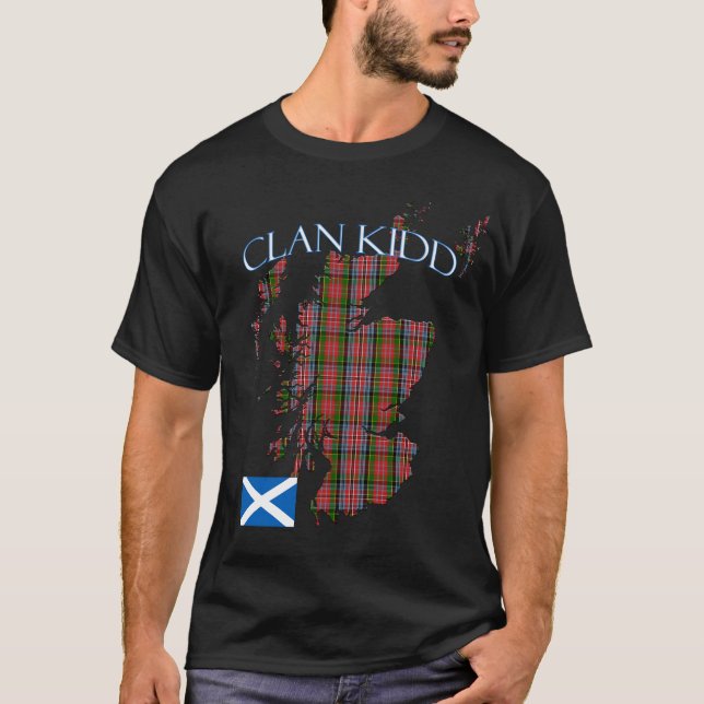 T-shirt Clan écossais Kidd Tartan Écosse (Devant)