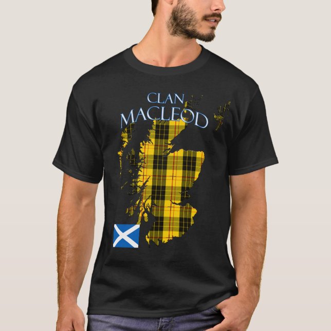 T-shirt Clan écossais MacLeod Tartan Écosse (Devant)