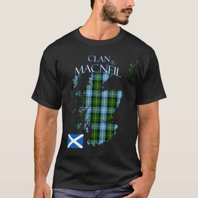 T-shirt Clan écossais MacNeil Tartan Écosse (Devant)