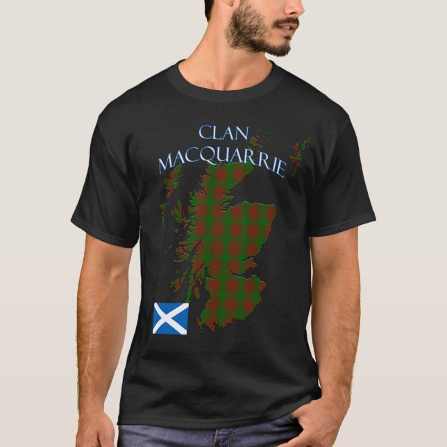 T-shirt Clan écossais MacQuarrie Tartan Écosse (Devant)
