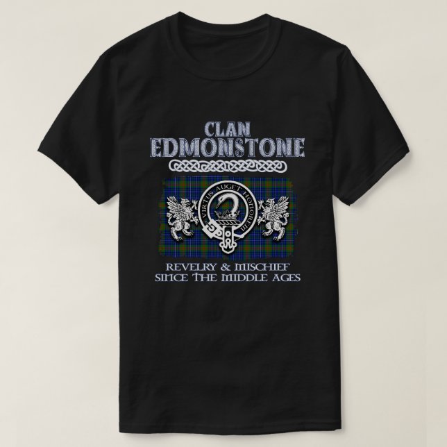 T-shirt Clan Edmonstone crête clans écossais surf écossais (Design devant)