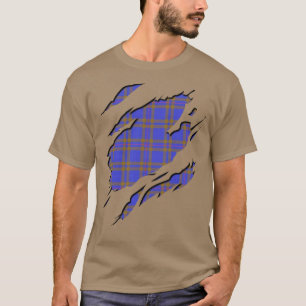T-shirt Clan Elliot Elliott Tartan Effets Plaid