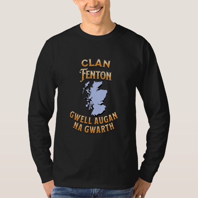T-shirt Clan Fenton Scottish Motto Crest (Devant)
