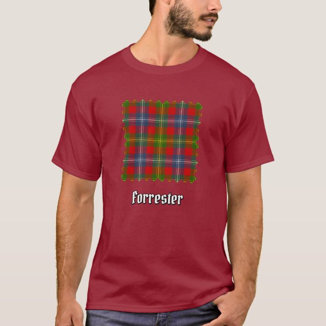 T-shirt Clan Forrester Tartan (Devant)