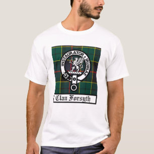 T-shirt Clan Forsyth Crest Badge et Tartan