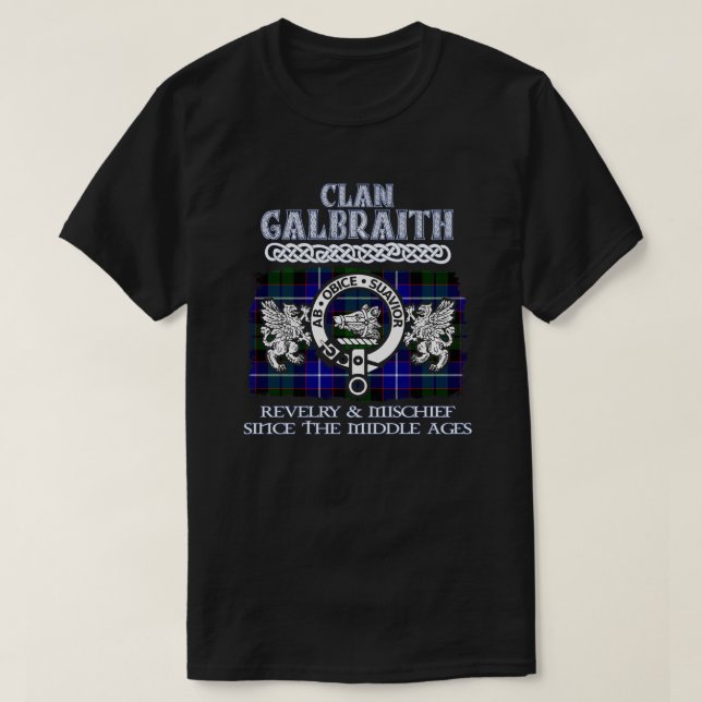 T-shirt Clan Galbraith crête clans écossais Superna écossa (Design devant)