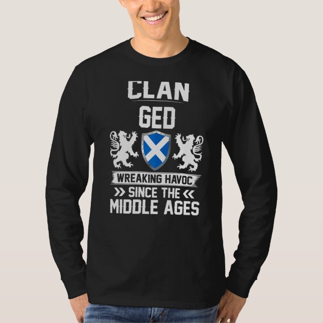 T-shirt Clan Ged Scottish Family Clan Scotland Wreaking Ha (Devant)