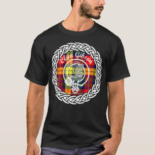 T-shirt Clan Gibson nom de famille Scottish Tartan Cres