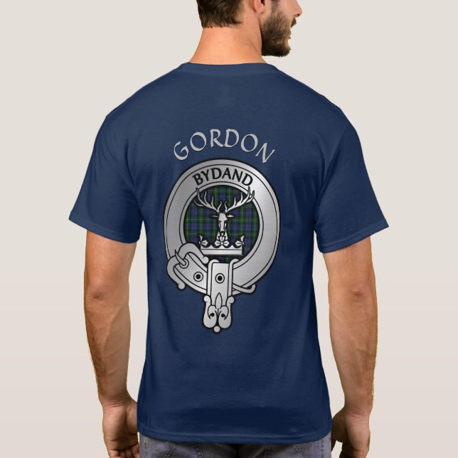 T-shirt Clan Gordon Crest & Tartan (Dos)