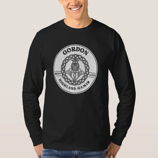 T-shirt Clan Gordon Scottish Thistle Highland Games (Devant)