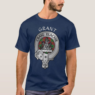 T-shirt Clan Grant Crest & Tartan