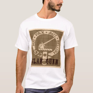 T-shirt Clan Gunn Sepia