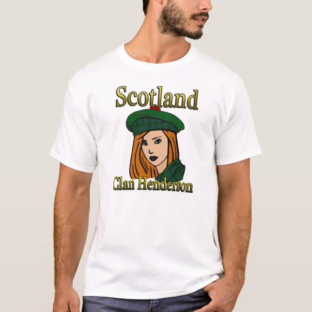 T-shirt Clan Henderson Tartan Scotland Shirts (Devant)