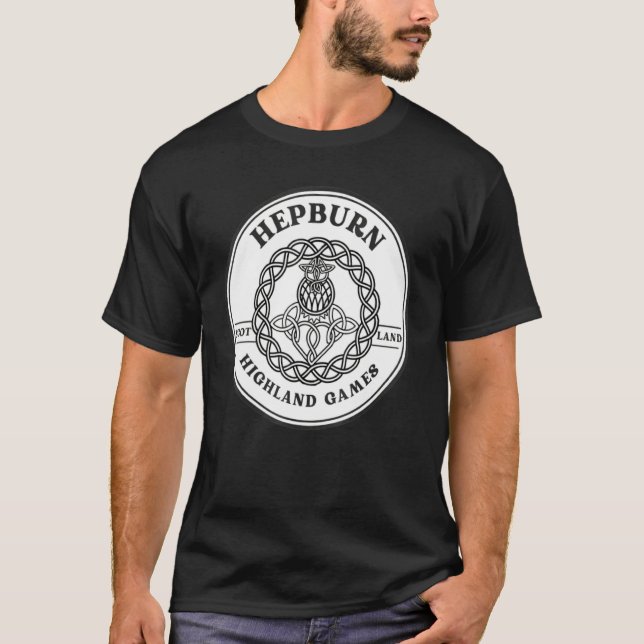 T-shirt Clan Hepburn Scottish Thistle Highland Games (Devant)
