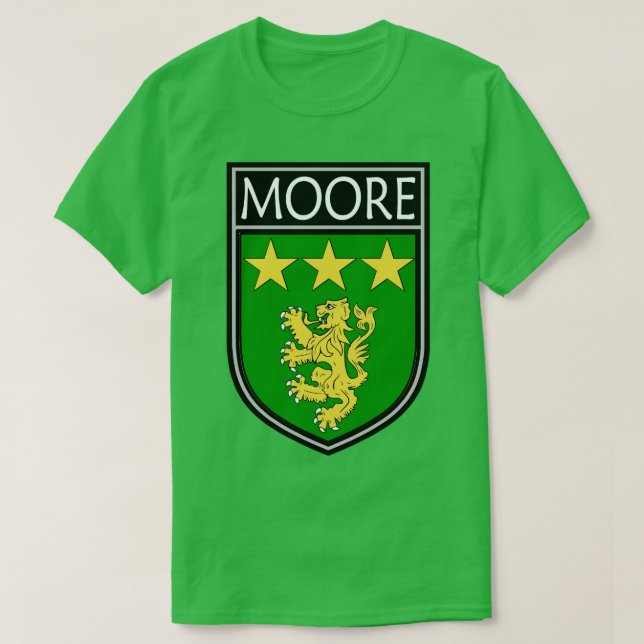 T-shirt Clan irlandais Crest Moore (Design devant)