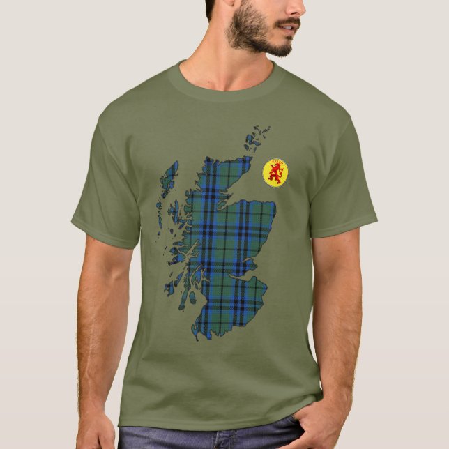 T-shirt Clan Keith [EDIT] Carte Tartan (Devant)