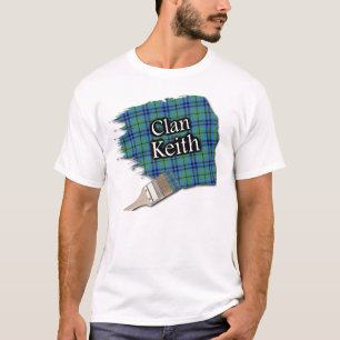 T-shirt Clan Keith Scottish Tartan Paint Shirt