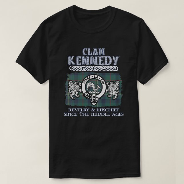 T-shirt Clan Kennedy crête écossaise clans nom de famille  (Design devant)