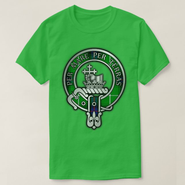 T-shirt Clan MacDonald Crest Tartan (Design devant)