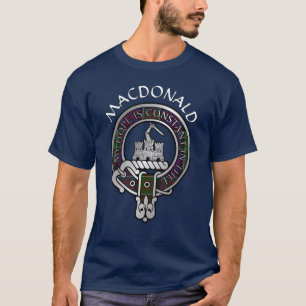 T-shirt Clan MacDonald de Clanranald Crest & Tartan