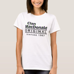 T-shirt Clan MacDonald Vintage Personnalisez votre année d