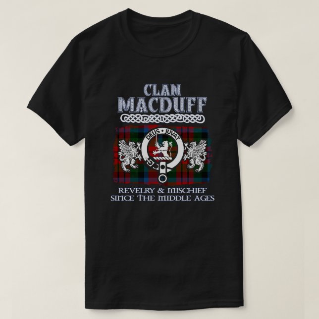 T-shirt Clan MacDuff crête écossaise clans nom de famille  (Design devant)