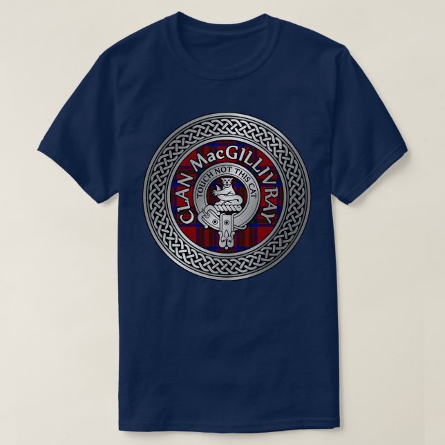 T-shirt Clan MacGillivray Crest Tartan Knot (Design devant)