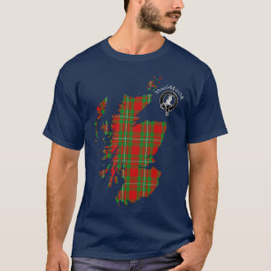 T-shirt Clan MacGregor Crest & Tartan Map