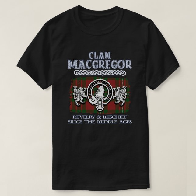 T-shirt Clan MacGregor crête clans écossais surna écossais (Design devant)