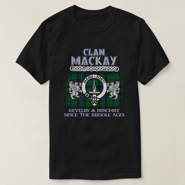 T-shirt Clan Mackay crest Scottish clans nom de famille éc (Design devant)