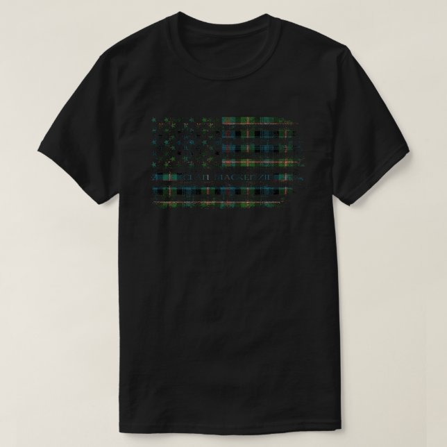 T-shirt Clan MacKenzie Morgan Drapeau écossais écossais (Design devant)