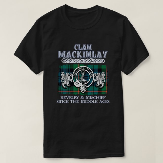 T-shirt Clan MacKinlay crête Clans écossais surna écossais (Design devant)