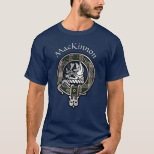 T-shirt Clan MacKinnon Chasse Tartan Crest