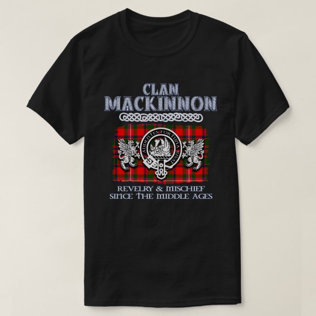 T-shirt Clan Mackinnon crête clans écossais Superna écossa (Design devant)