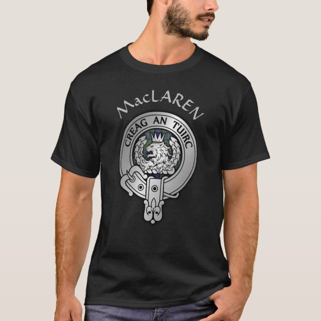 T-shirt Clan MacLaren Crest & Tartan (Devant)