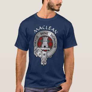 T-shirt Clan MacLean Crest & Tartan