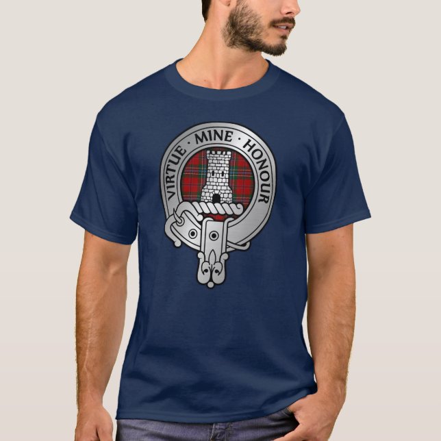 T-shirt Clan MacLean Crest & Tartan (Devant)