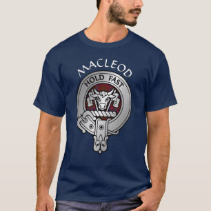 T-shirt Clan MacLeod Crest & Red Tartan