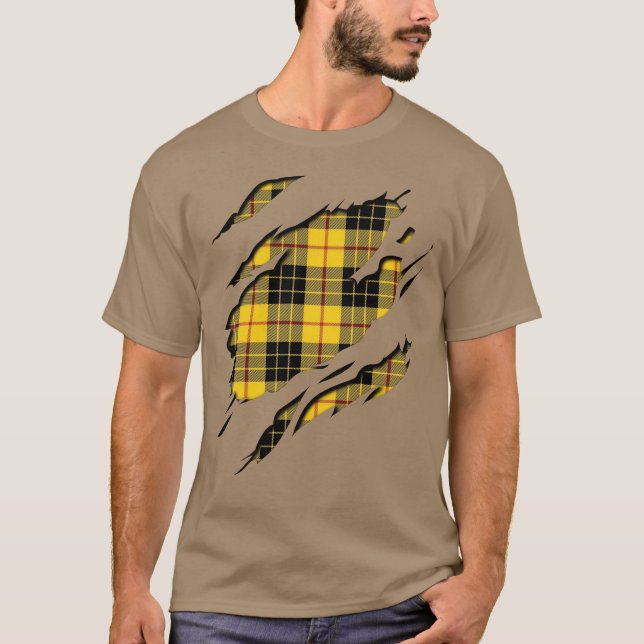 T-shirt Clan MacLeod des effets de plaid de tartan de (Devant)