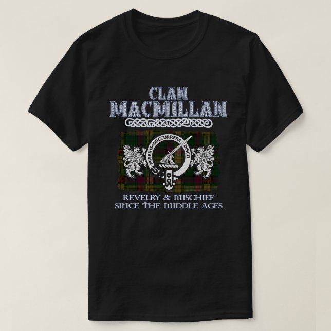 T-shirt Clan MacMillan crête clans écossais surna écossais (Design devant)