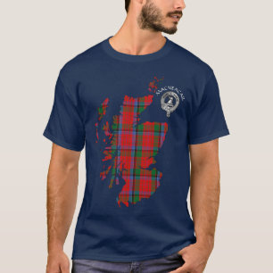 T-shirt Clan MacNeacail (MacNichol) Tartan Map & Crest