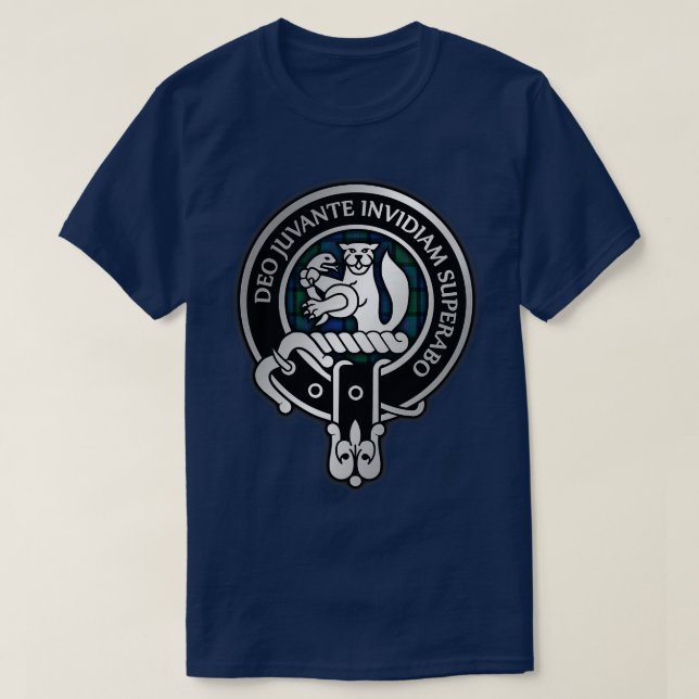 T-shirt Clan MacThomas Crest Tartan 1 (Design devant)
